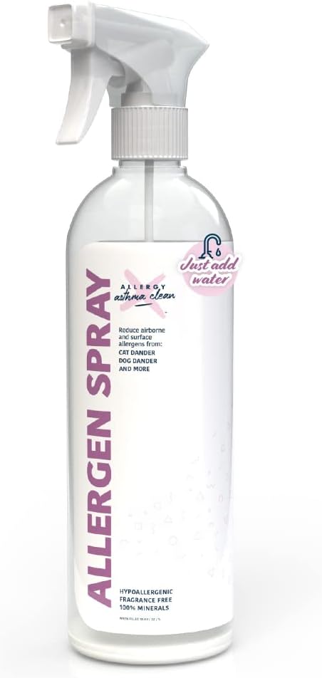 Allergy Asthma Clean Allergen Spray Mineral concentrate in a bottle. -JUST ADD WATER- 33.8oz (1 Bottle)