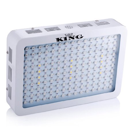 King 450w Full Spectrum 360-870nm LED Grow Light for Indoor Flower Planting Growing(3w Led)