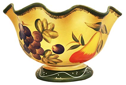 Tuscan Collection Deluxe Hand-Painted Fruit Bowl