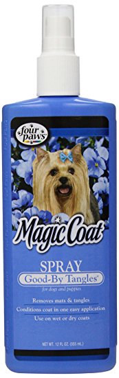 Four Paws Magic Coat Good Bye Tangles Dog Grooming Spray, 12 oz