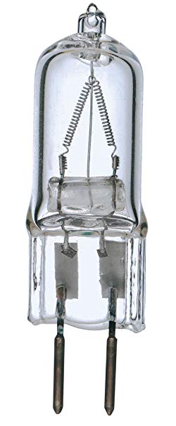 Satco S3197 25 Watt 240 Lumens T4 Halogen GY6.35 Base 120 Volt Clear Light Bulb, Dimmable