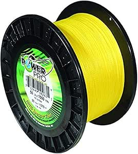 Power Pro 21100080500Y Fishing Line, 8 lb/500 yd, Yellow