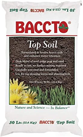 Michigan Peat Company 1550 Baccto Top Soil, 50 lb