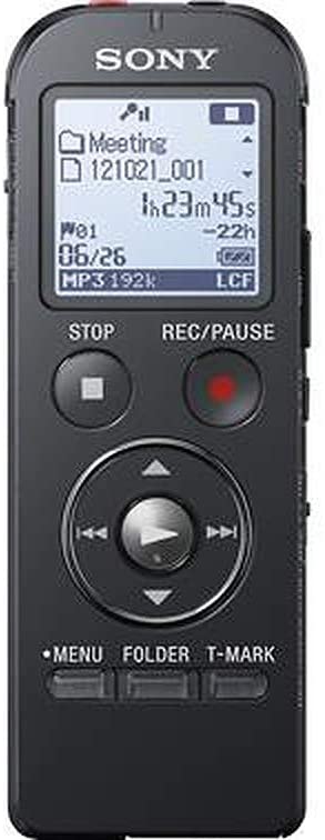 Sony ICD-UX533BLK Digital Voice Recorder - Black