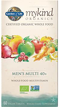 Garden of Life mykind Organics Men's 40  Multi, 60 Tablets