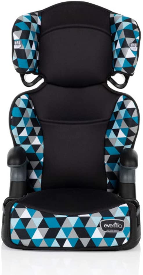 Evenflo 31912381C Big Kid Highback 2-In-1 Belt-Positioning Booster Car Seat (Boston Blue