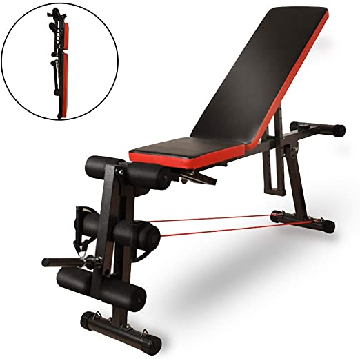 Lovinouse Upgraded Adjustable Weight Bench, Utility Weights Benches for Full Body Workout, Ab Sit up Decline Incline Bench for Home Gym