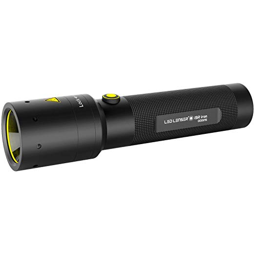 Led Lenser B07F87CP92 i9R Iron Industrial Rechargeable Torch Black & Yellow