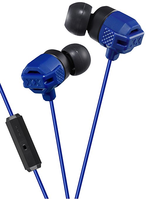 JVC In-Ear Headphone with 1 Button Remote and Microphone - Blue