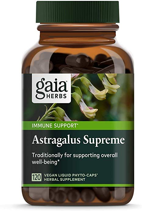 Gaia Herbs Astragalus Supreme, Vegan Liquid Capsules, 120Count - Deep Immune Support & Stress Resistance, With Antioxidants
