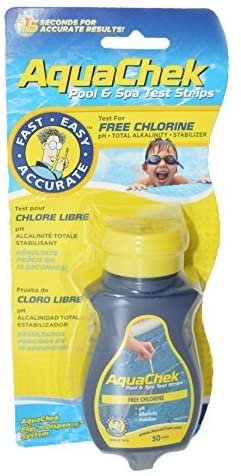 Aqua Chek Aqua Chek Yellow Test Strips Free Chlorine, 50 Strips, 1-Pack