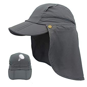 [Family Style] Women & Men Outdoor Sun Hat Kids UV Protection Baseball Caps with Detachable Neck Flap Cover