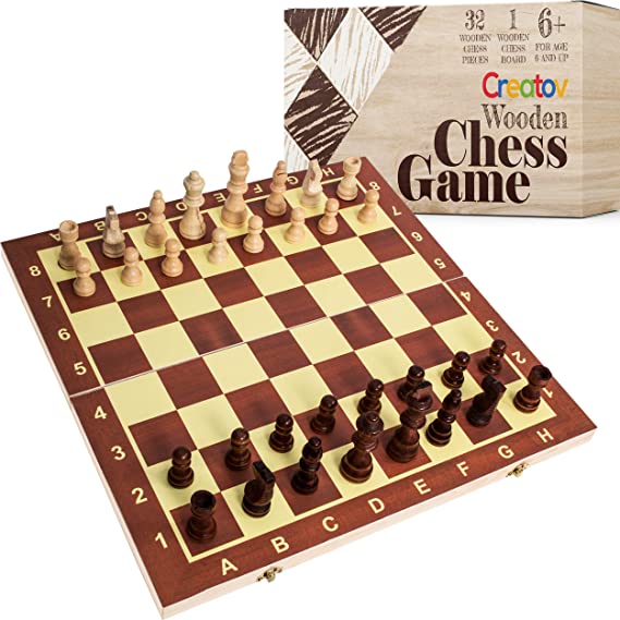 Professional Wooden Chess Set Board - Chess Set for Adults and Kids with Wood Pieces Board Game for Home and Travel
