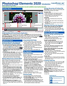 Adobe Photoshop Elements 2020 Introduction Quick Reference Training Tutorial Guide (Cheat Sheet of Instructions, Tips & Shortcuts - Laminated Card)
