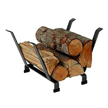 Enclume Country Home Log Basket Log Rack, Hammered Steel
