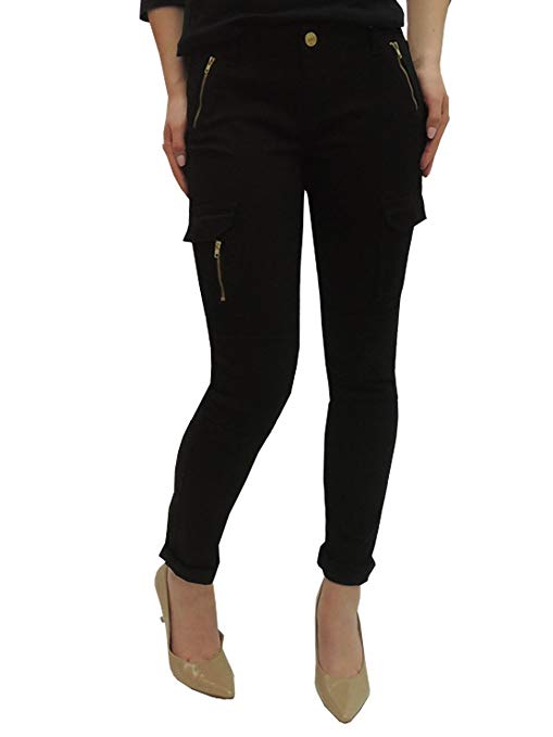 Pranx P26 Womens Elite Jeans Skinny Cargo Pant with Zipper Jeans