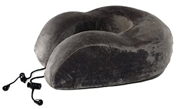 NOMAD Premium Memory Foam Travel Neck Pillow - Comfort and Support for Travel or at Home (Gray)