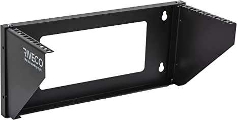 RIVECO 4U Wall Mount Rack for Network| Reinforced Heavy Load 66-99 LBS Small Server Racks Vertical & Horizontal Mounting for 19 inches IT & Studio Equipment.