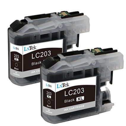 LxTek Compatible Ink Cartridge Combo Set For Brother LC203 XL 203XL (2 Black) LC203BKS For Brother MFC-J4320DW MFC-J4420DW MFC-J4620DW MFC-J5520DW MFC-J5620DW MFC-J5720DW