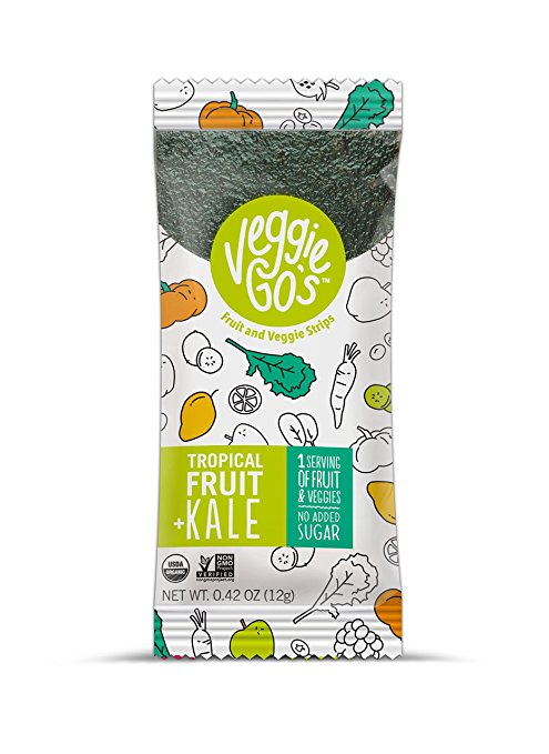 Veggie-Go's The Original Fruit and Veggie Strip, Tropical Fruit/Kale, 0.42 Ounce