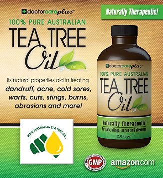 Tea Tree Oil - 100% Pure ATTIA Certified, Pharmaceutical Grade Essential Oil from Australia (2 oz) - Superior Grade Especially For: Skin Tags, Acne, Fungus, Odor, Lice, Shampoo, Antiseptic, Eczema, Cuts, Burns and ......