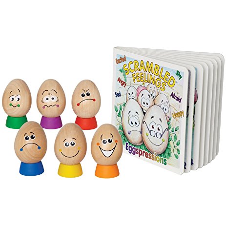 Hape Eggspressions Wooden Learning Toy with Illustrative Book