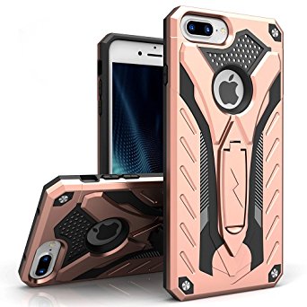 iPhone 8 Plus Case / iPhone 7 Plus Case, Zizo [Static Series] Shockproof[Military Grade Drop Tested] w/ Kickstand [iPhone 8 Plus Heavy Duty Case]