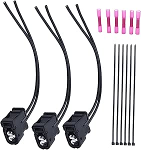 munirater Ignition Coil Connector Plug 3Pcs with Wires Replacement for 300 / GS300 / SC300