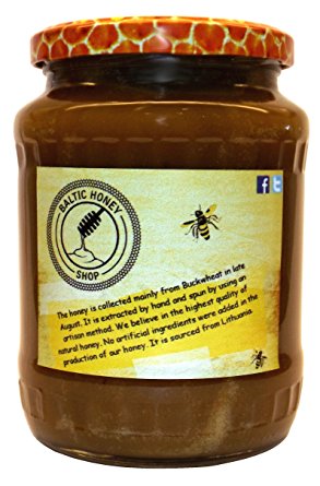 Natural, raw buckwheat blossom honey (1 kg)