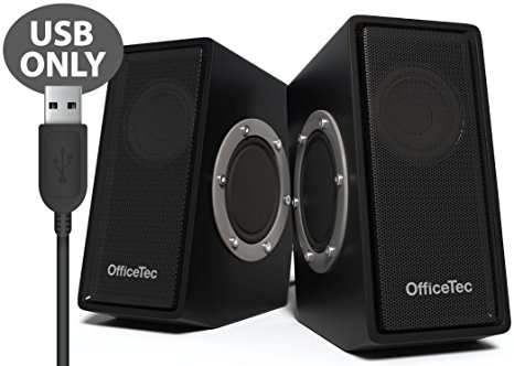 OfficeTec SP212 USB Only Computer Speakers with Digital Sound