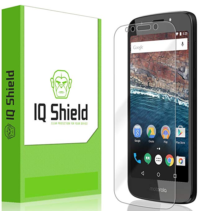 Moto E5 Play Screen Protector, IQ Shield LiQuidSkin Full Coverage Screen Protector for Moto E5 Play (5th Generation, 2018, Moto E5 Cruise) HD Clear Anti-Bubble Film