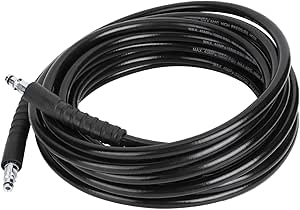 Zerone Replacement Water Hose,Karcher K4 Pressure Washer Steel Wire Braid High Pressure Washer Water Hose Pipe Tube Fit,Karcher K4 Pressure Washer for Karcher K2 K3 K4 K5 K Series(10M,