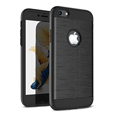 iPhone 8 Case, iPhone 7 Case, A-Maker Shockproof Full Protective Anti-Scratch Resistant of Heavy Duty Case for Apple iPhone 8 (2017) / iPhone 7 (2016) - Black