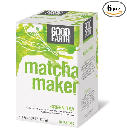 Good Earth Matcha Maker Green Tea, 18 Count Tea Bags (Pack of 6)