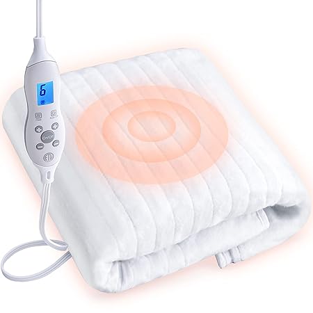 Massage Table Warmer Pads Ten Heat Settings Heating Pad (72.8" x 30"), Digital Heat Control Pad, Massage Table Heating Pad w/Overheat Protection for Massage Bed & Spa,White Bed Warmer¡­