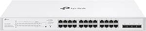 TP-Link Festa FS328GP 28 Port Gigabit Smart Managed PoE Switch 24 PoE  Port @250W, 4 x SFP Slots Self-Organizing Network Free Cloud Static Routing, Vlan, ACL, LAG Does not Work with Omada