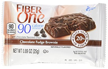 Fiber One 90 Calorie Brownies Mega Pack, Chocolate Fudge, 18-Count Box