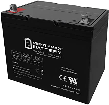 Mighty Max Battery 12V 75Ah SLA Battery Replacement for Leoch LPC12-75 Brand Product