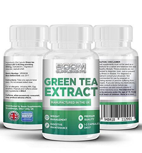 Green Tea Extract 850mg Max Strength | 90 Powerful Fat Loss Capsules | Green Tea Capsules | Helps Shed Fat For Men And Women | Achieve Weight Loss Goals FAST | Safe And Effective | Best Selling Fat Loss Pills | Manufactured In The UK! | Results Guaranteed | 30 Day Money Back Guarantee