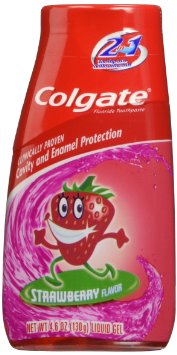 Colgate Kids 2-in-1 Toothpaste and Mouthwash, Strawberry, 4.6 Fluid Ounce