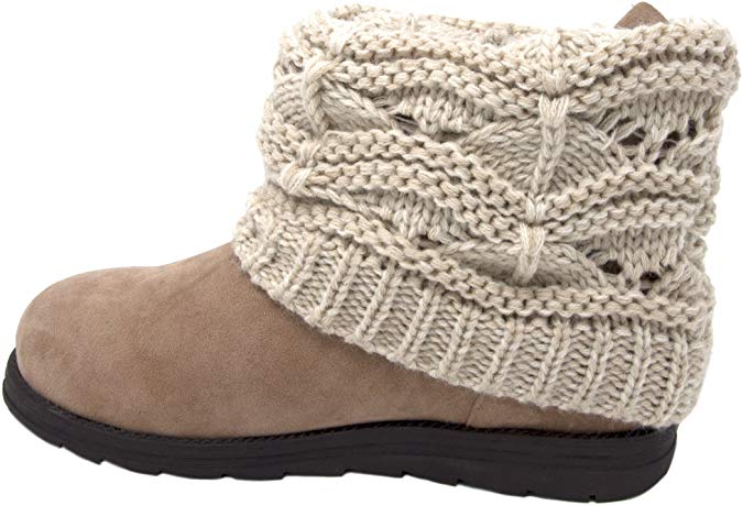 MUK LUKS Women's Patti Cable Cuff Boot