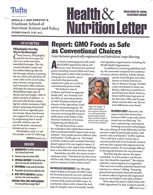 Tufts University Health & Nutrition Letter