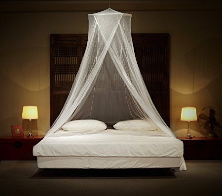 Timbuktoo Mosquito Nets - King Size Premium Mosquito Net Canopy for Home or Travel, Includes Hanging Kit, Travel Bag, and No Harmful Chemicals. Fits All Beds Up To King Size.