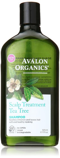 Avalon Organics Scalp Treatment Tea Tree Shampoo, 11 Ounce