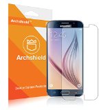 S6 Screen Protector Archshield - Samsung Galaxy S6 Premium High Definition HD Clear Screen Protector 3-Pack - Retail Packaging Lifetime Warranty