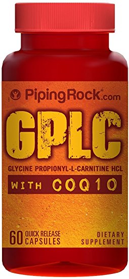 GPLC GlycoCarn Propionyl-L-Carnitine HCl with CoQ10 60 Capsules