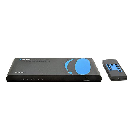 Orei 5x1 2.0 5-Port HDMI Powered Switcher for Full 4K X 2K @ 60HZ HD 1080P & 3D Support - UHD-501