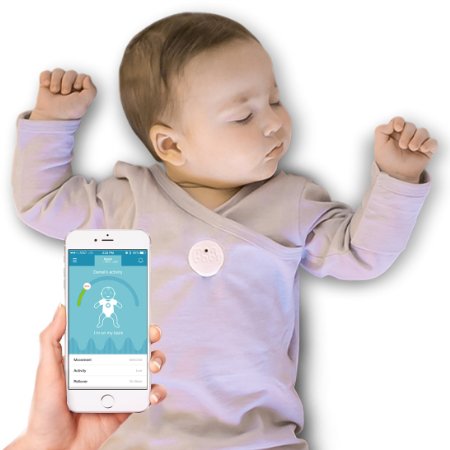Baby Monitor for Breathing and Movement White