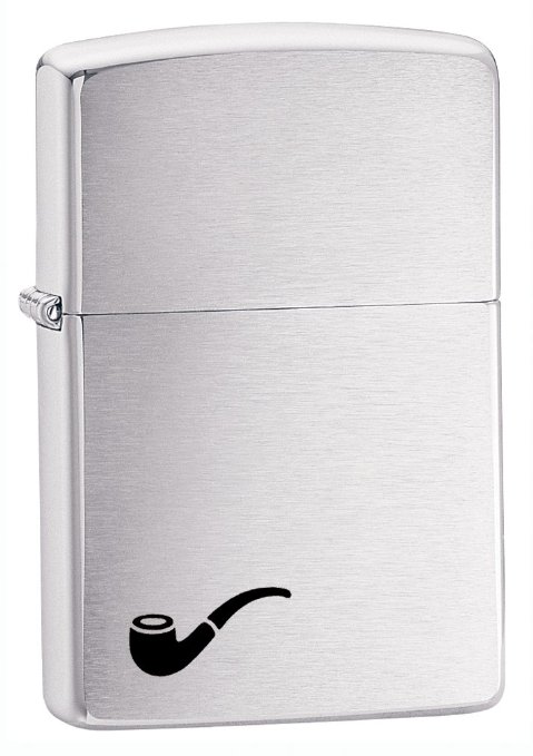 Zippo Brushed Chrome Pipe Lighter