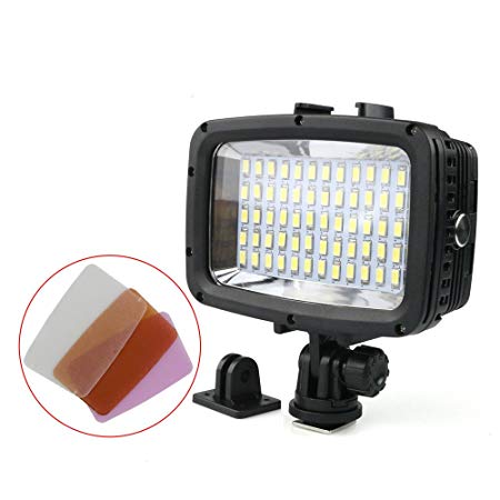 Polaroid Waterproof LED Light – Multi Mode Underwater Camera Light for Scuba, Deep Sea Diving - Compatible with Cameras and Underwater Housings